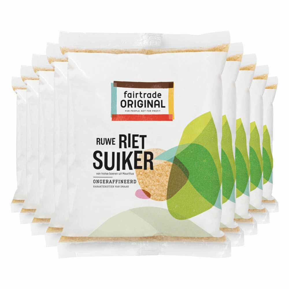 9x Fairtrade Original Rietsuiker 500 gr