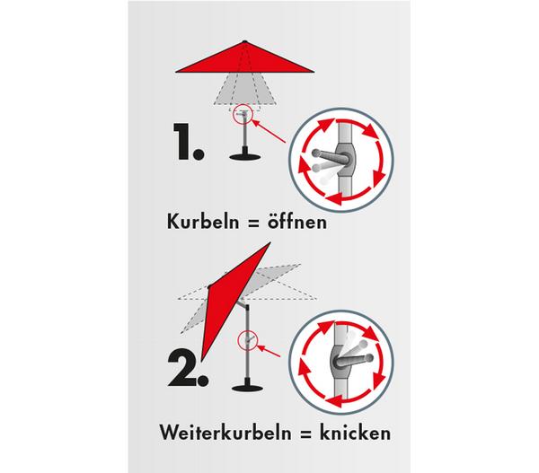 Doppler Sonnenschirm Expert Auto Tilt, rund,