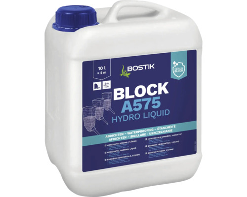 Bostik BLOCK A575 HYDRO LIQUID horizontaal slot 10 l