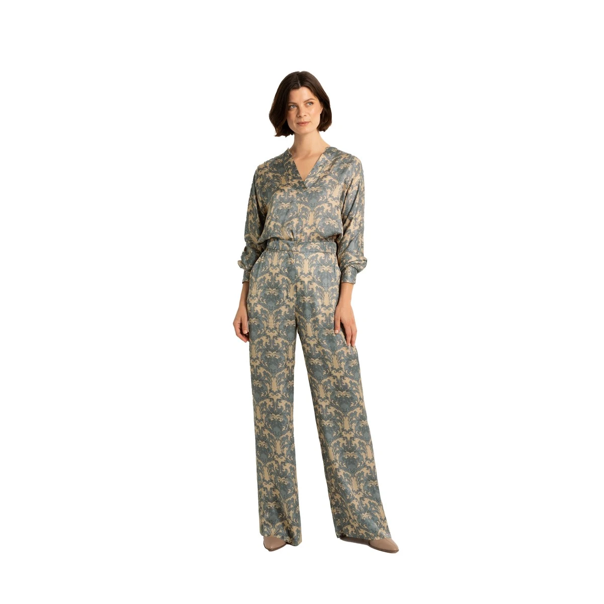 Dames Jasje 24178 bomber silver foil