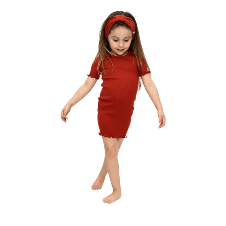 Minimalisma Headband en Soie Bi | Rouge