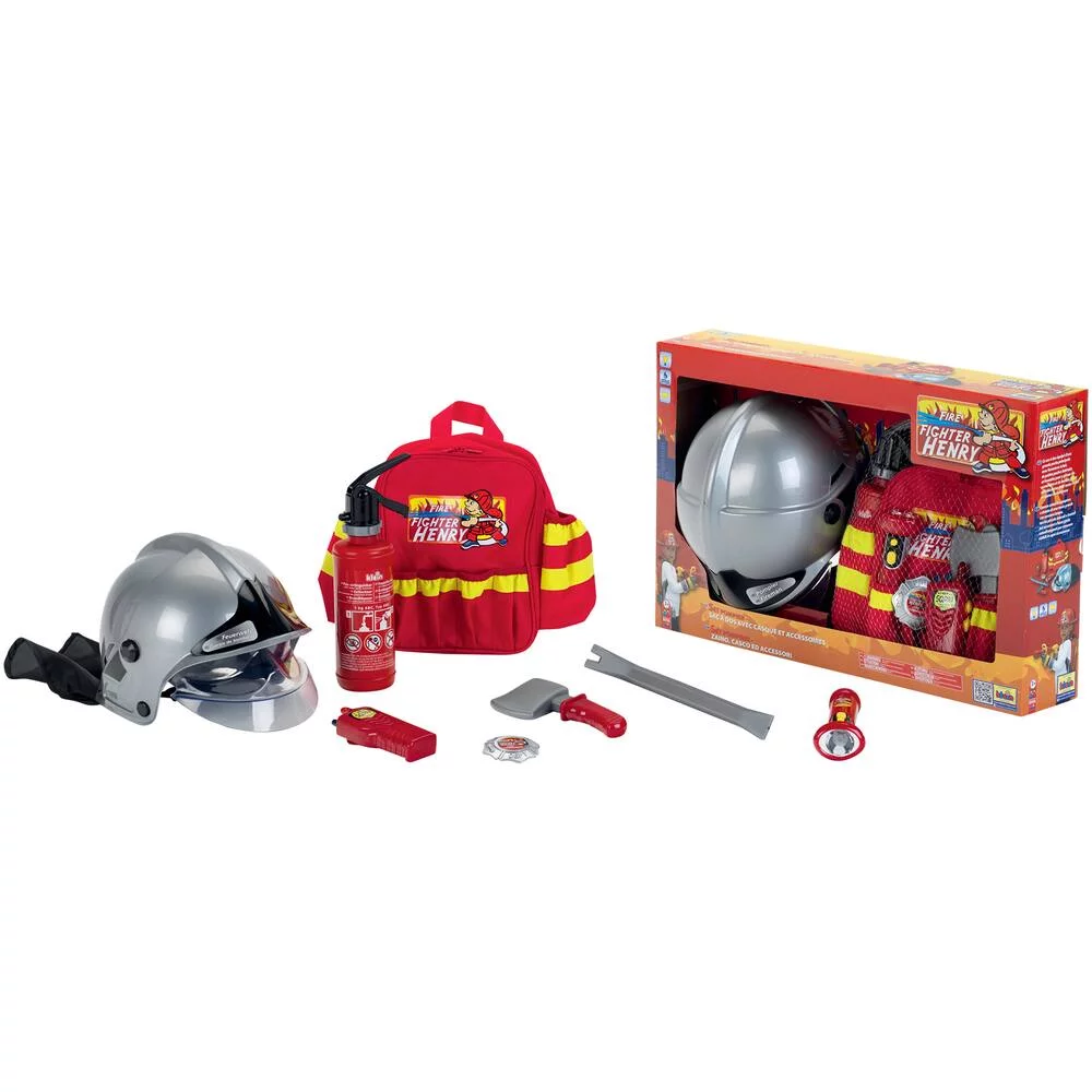 SET POMPIER - SAC A DOS AVEC CASQUE ET ACCESSOIRES