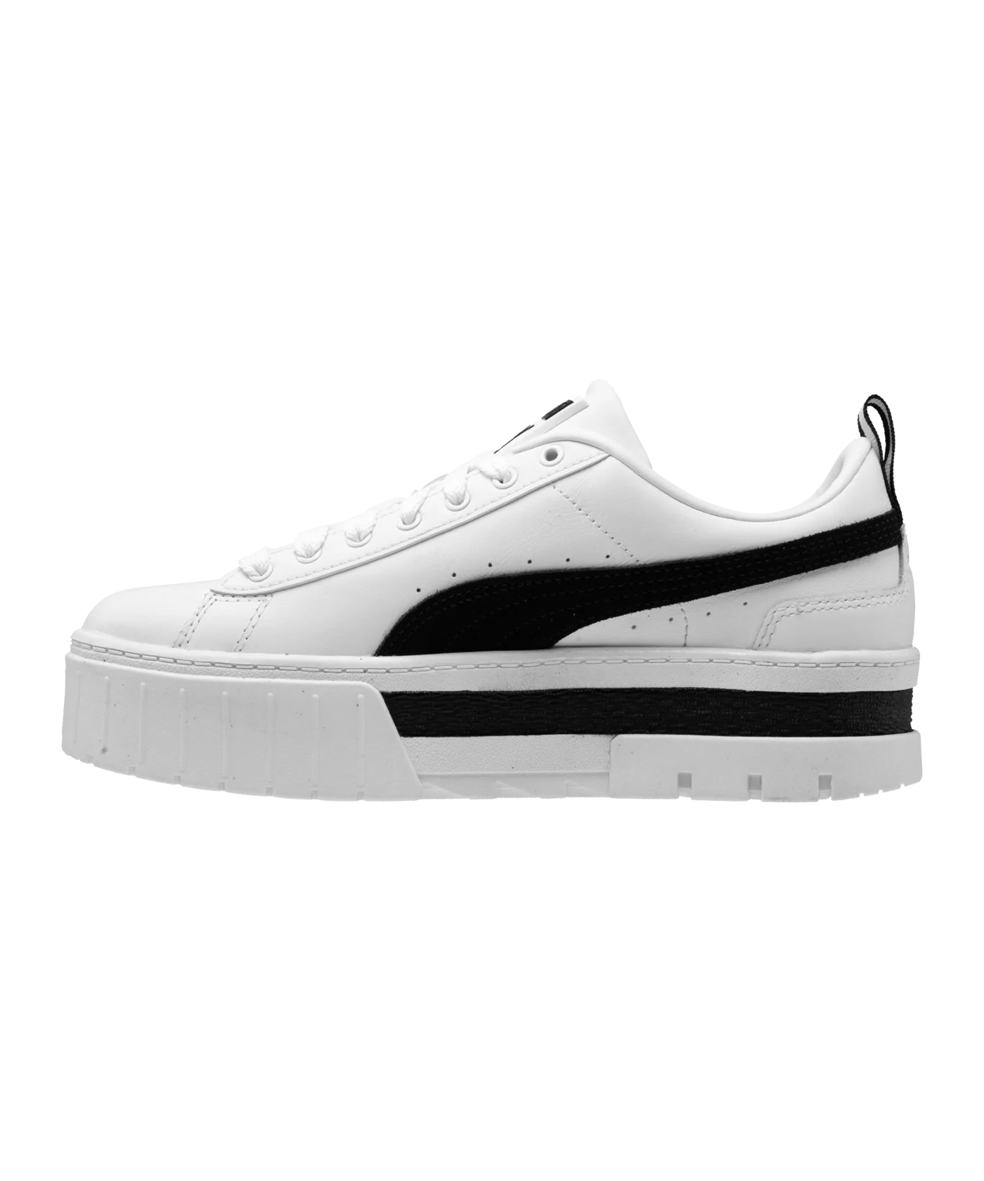 PUMA Mayze Leather Damen Weiss Schwarz F01