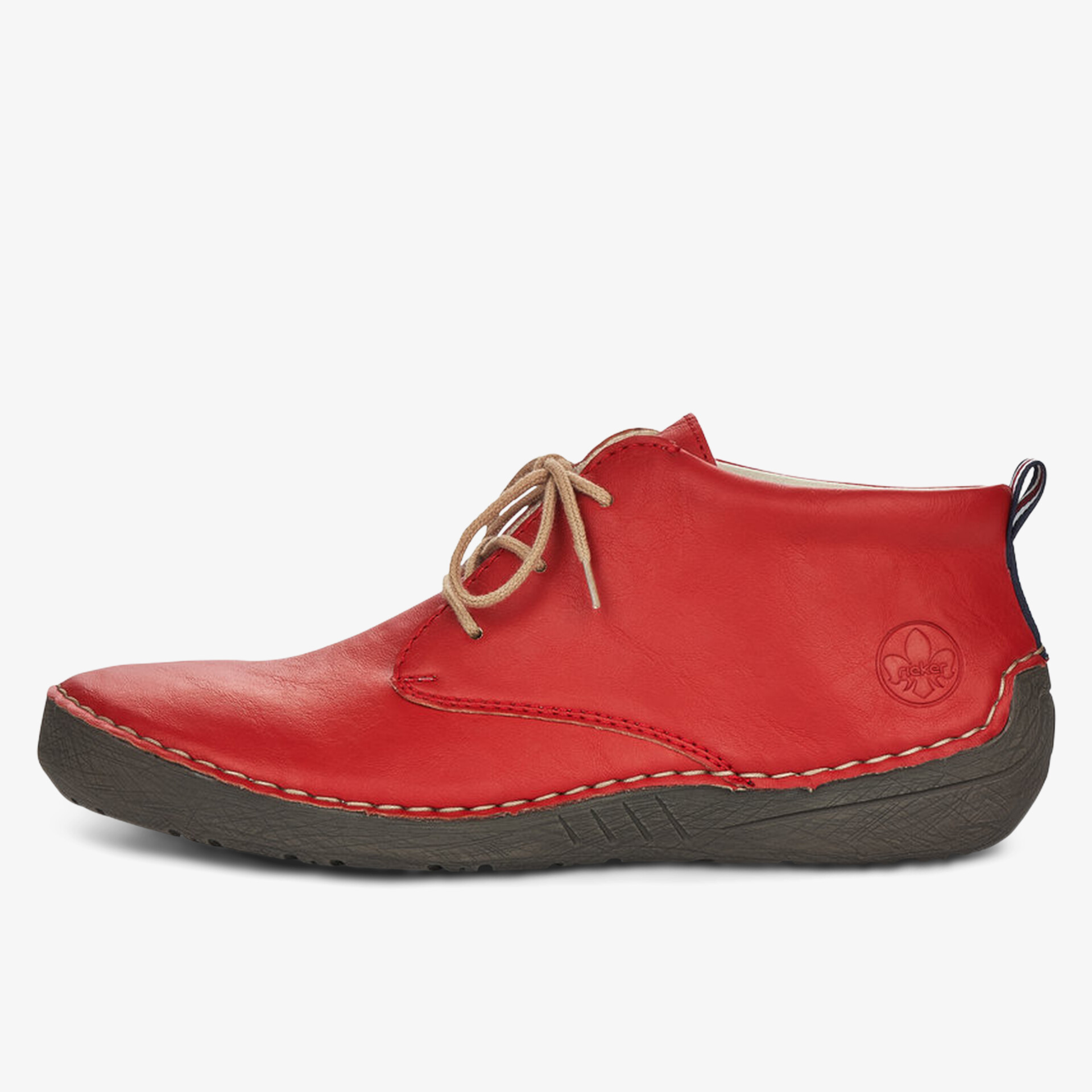 rieker Damen Schnürstiefeletten rot