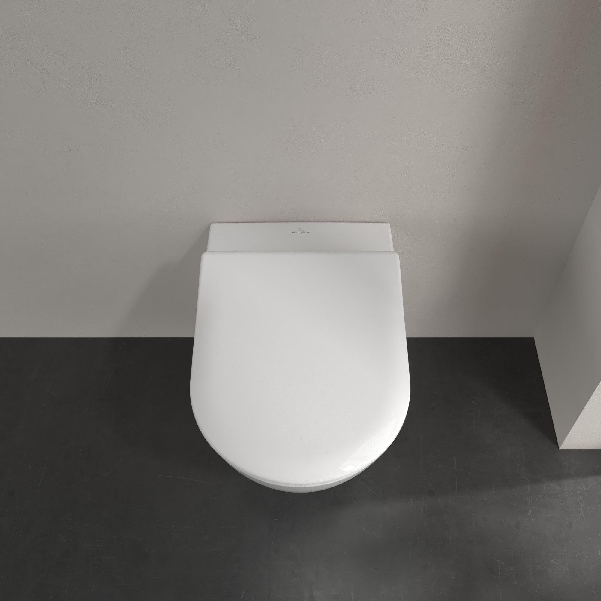 Villeroy & Boch Subway 2.0 randloos toilet en softclose toiletzitting wit glans