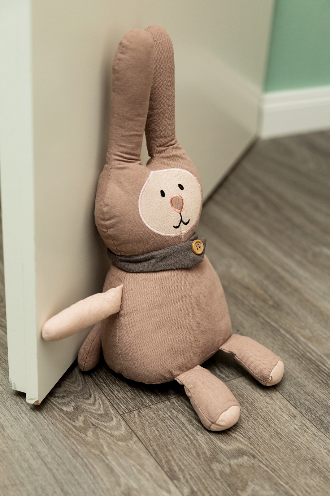 Türstopper HASE FREDDY - grau-rosa