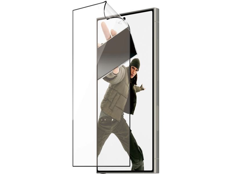 Panzerglass Displayschutz Ultra Wide Fit D3O PET Galaxy S24 Display-Schutzfolie für das Samsung Galaxy S24 Ultra mit Applicator