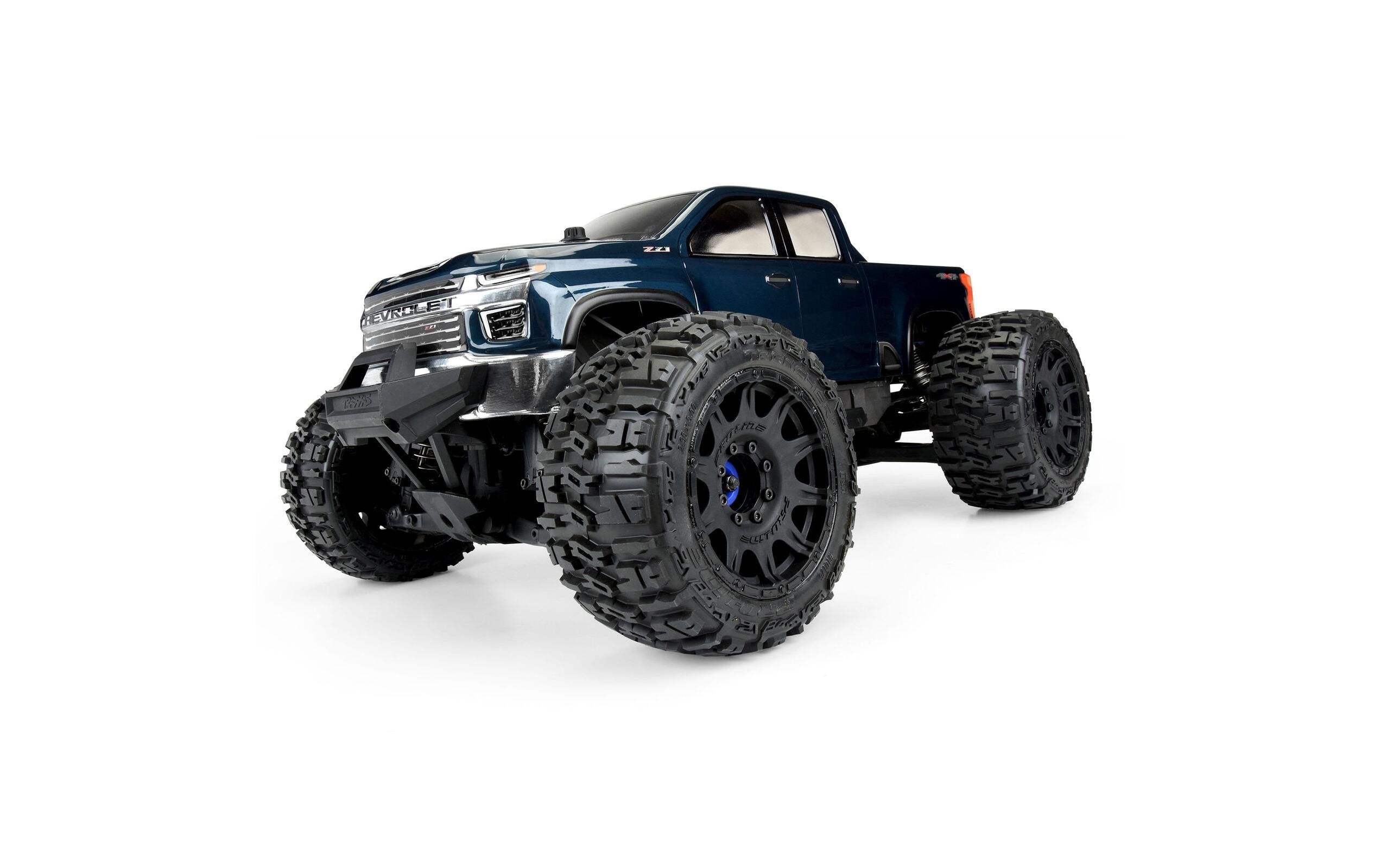 Karosserie Chevy Silverado 2021 unlackiert, 1:8Karosserie zu Traxxas E-REVO 2.0 & MAXX