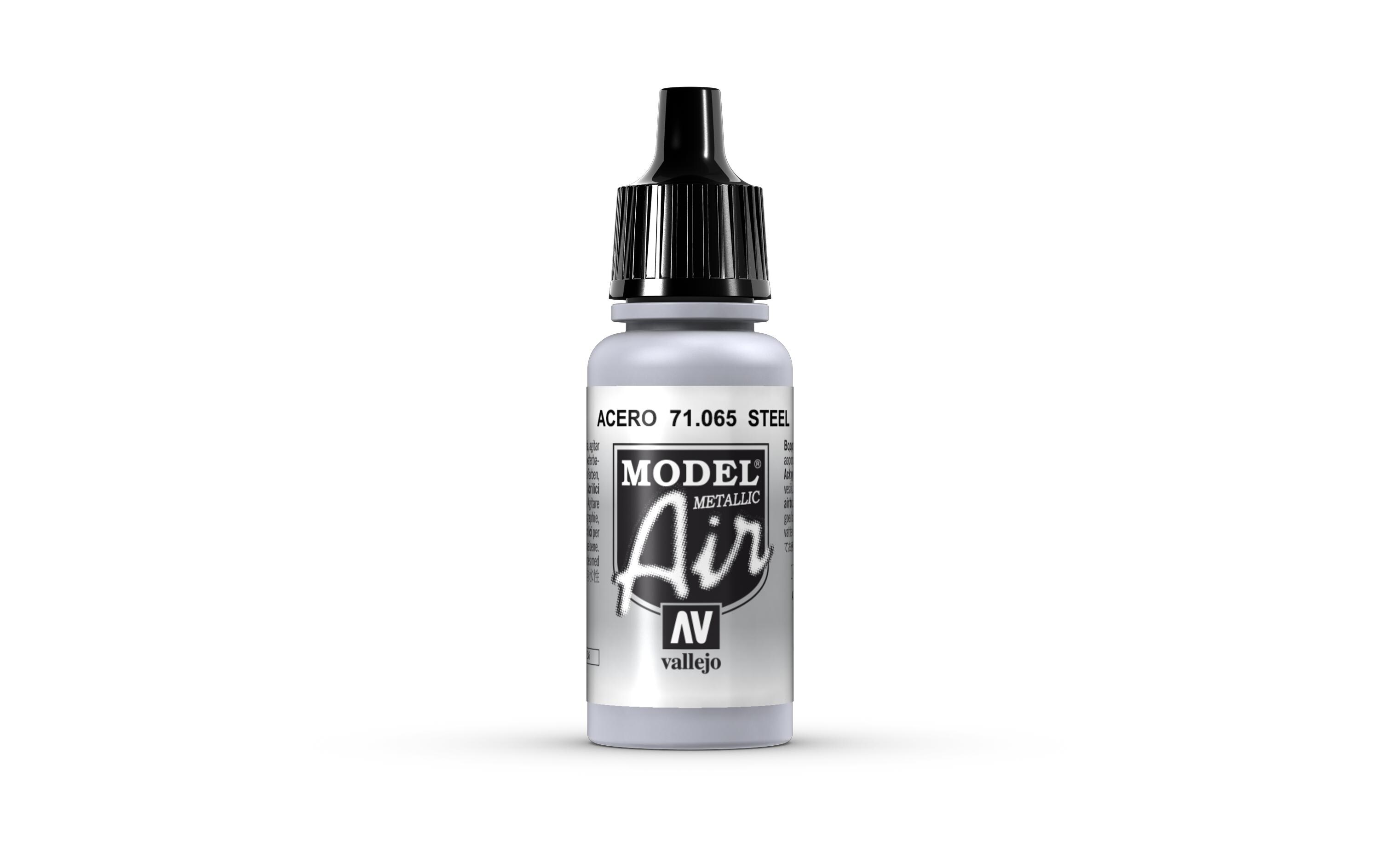 Airbrushfarbe Stahl 17 mlAcryl Model Air Color für Airbrush