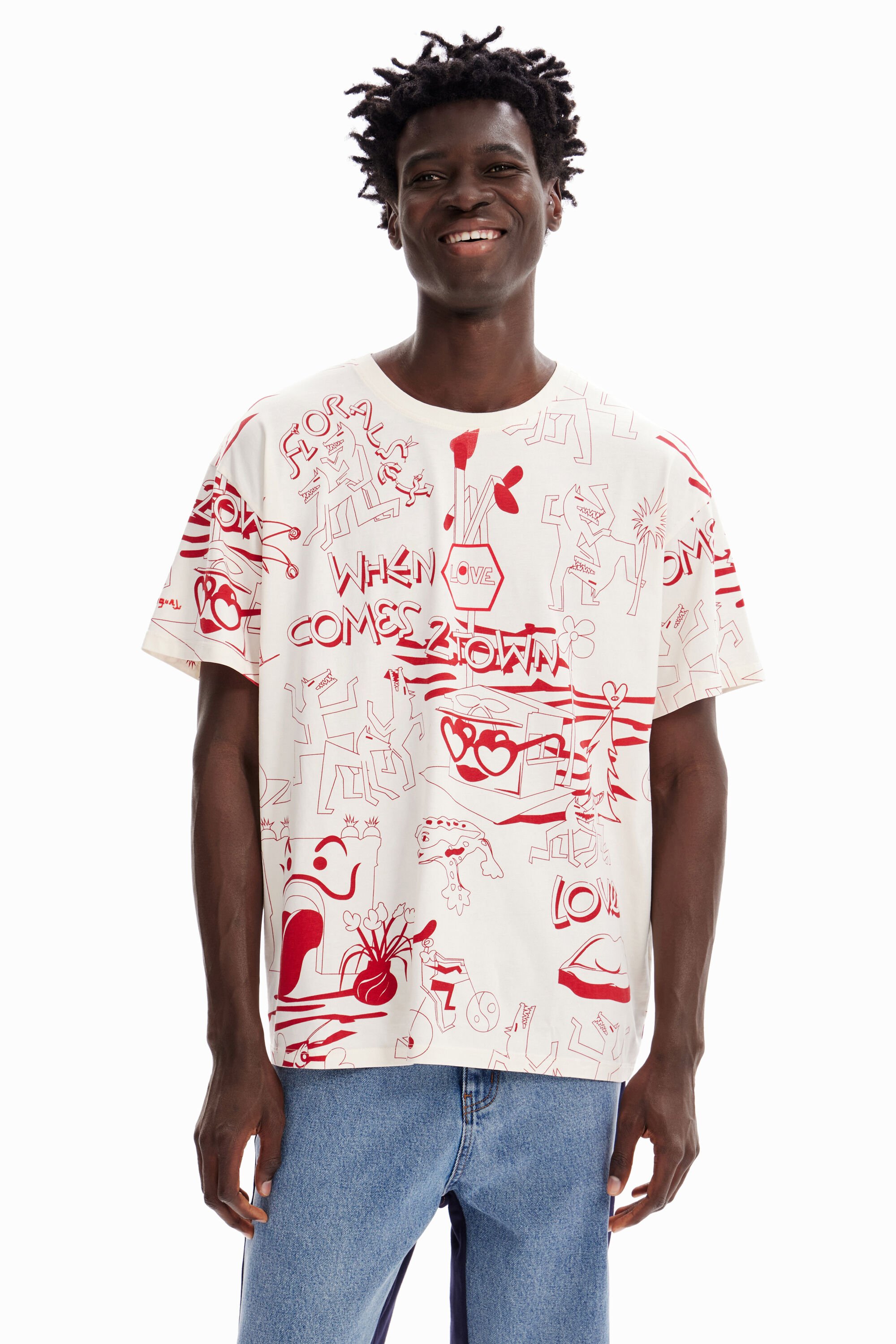 T-shirt oversize imprimé