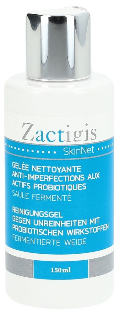 ZACTIGIS SkinNet Reinigungsgel<br>150 ml, Flasche, Gel, gegen Hautunreinheiten mit probiotischen Wirkstoffen