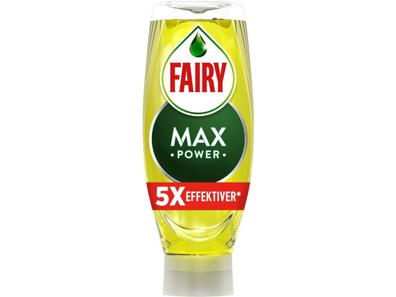 Fairy Handspülmittel Max Power Zitrone 545 ml Handgeschirrspülmittel für leichtes und müheloses Reinigen