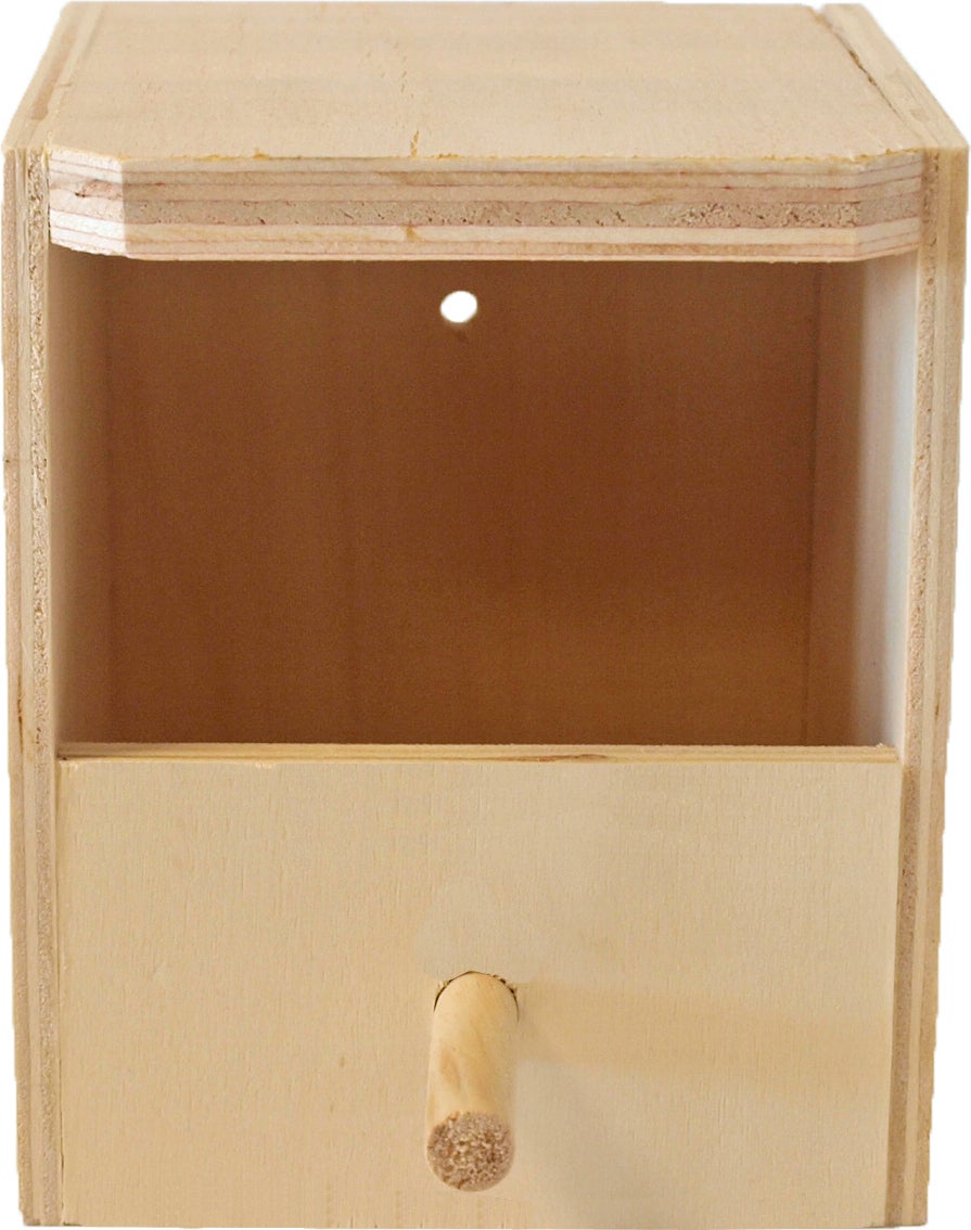 Boon nestkast voor mezen half open naturel 11,5 x 14 x 14 cm