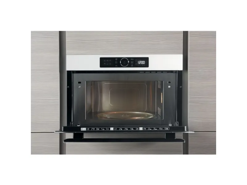 Whirlpool Absolute AMW 730/WH - Mikrobølgeovn med grill - til indbygning - 31 liter - 1000 W - hvid