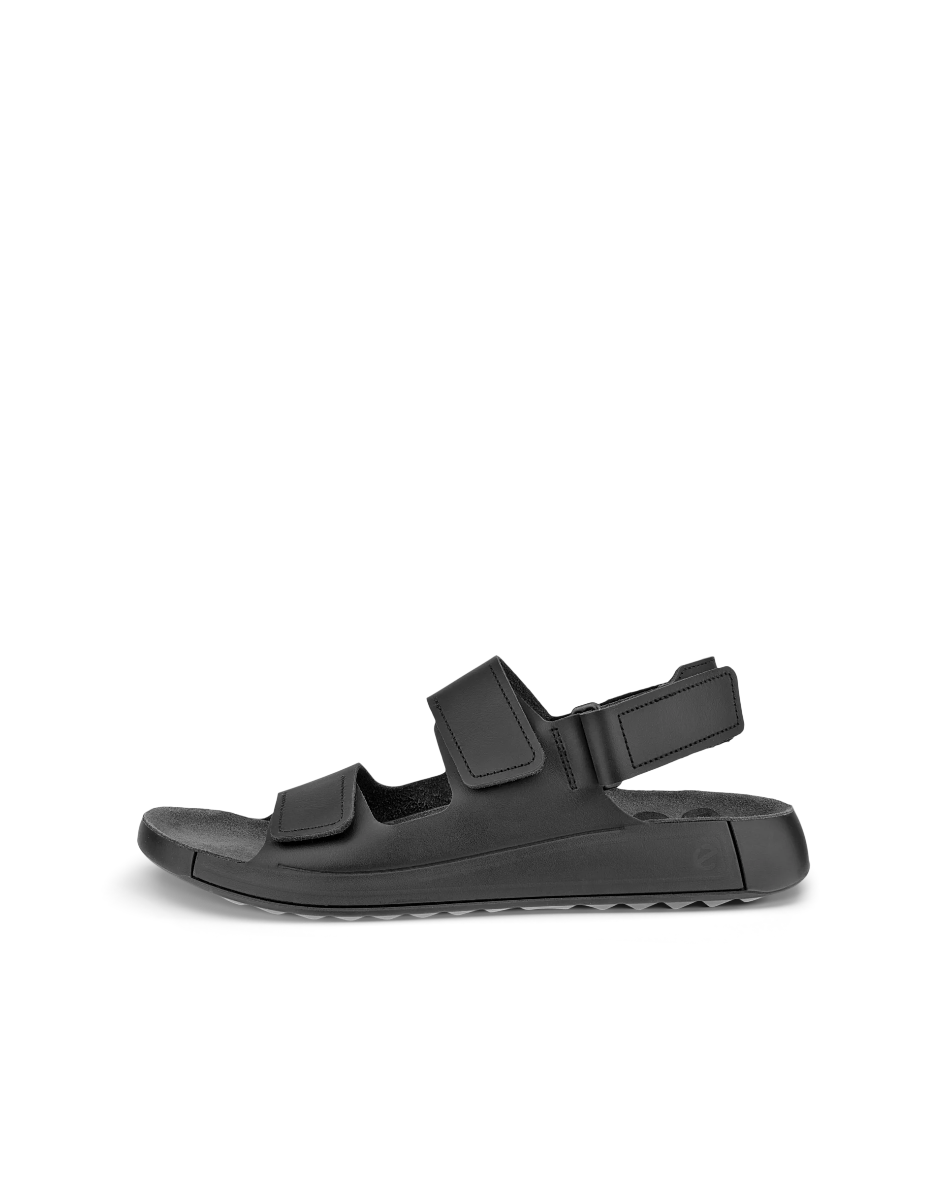 ECCO COZMO M Herren Ledersandale mit zwei Riemen Schwarz