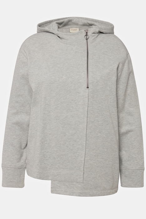 Hoodie, Zipper, Kapuze, Langarm, Biobaumwolle