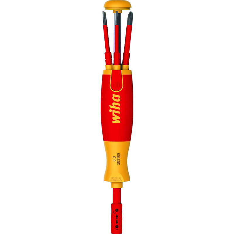 Wiha VDE Schroevendraaier met bitmagazijn LiftUp electric 6-delig