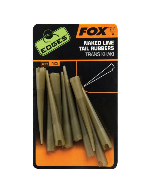 Fox Edges Naked Line Tail Rubbers X 10pc - Systeem componenten - 10 stuks