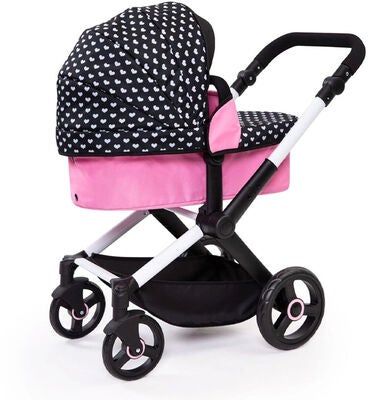 Bayer Design Xeo Dukkevogn, Svart/Rosa