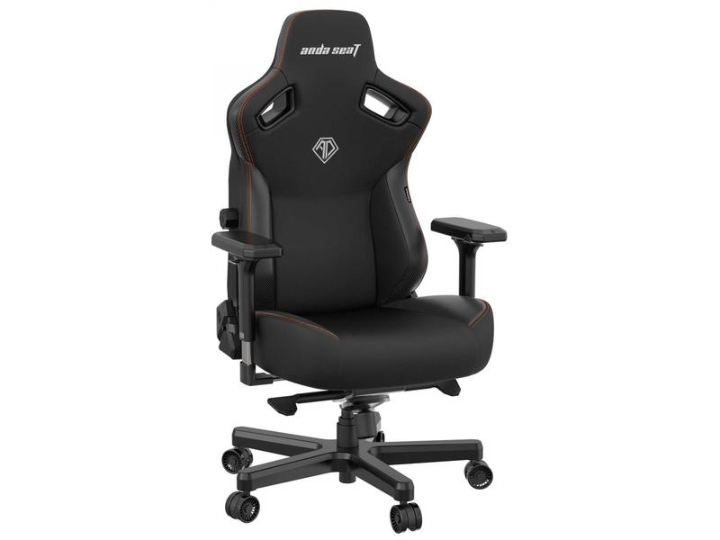 Anda Seat Gaming-Stuhl Kaiser 3 L Schwarz Gaming-Stuhl aus Kunstleder und mit einer Belastbarkeit von bis zu 120 kg