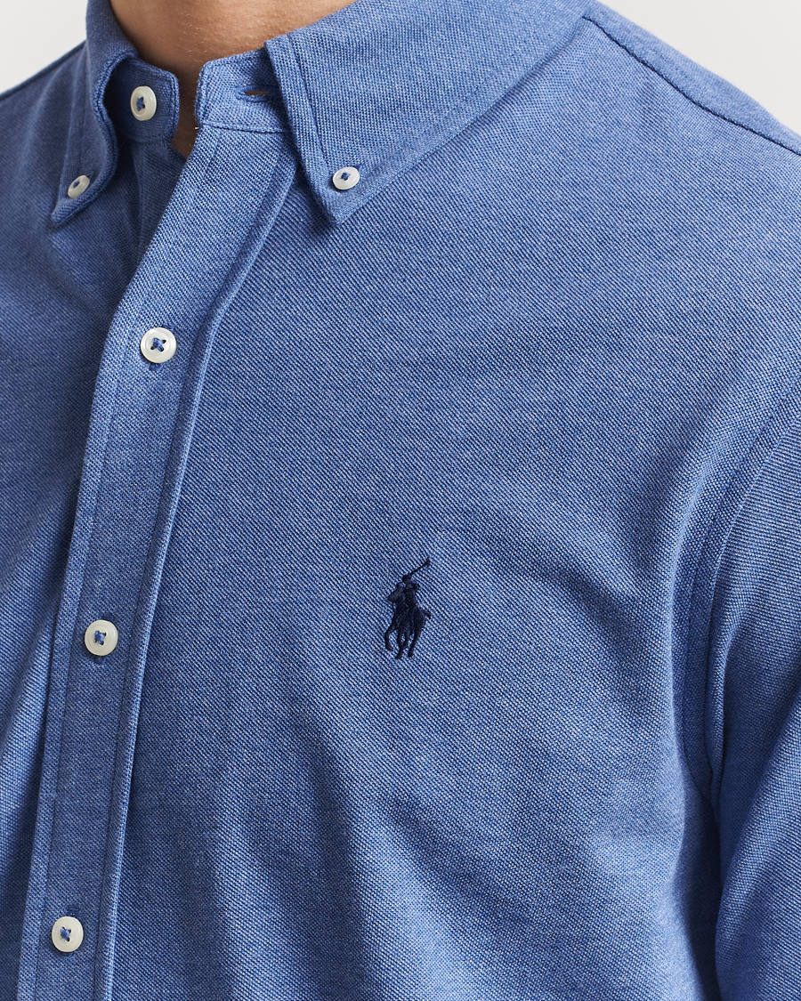 Polo Ralph Lauren Featherweight Mesh Shirt Faded Royal Heahter