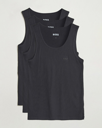 BOSS BLACK 3-Pack Ribbed Tank Top White