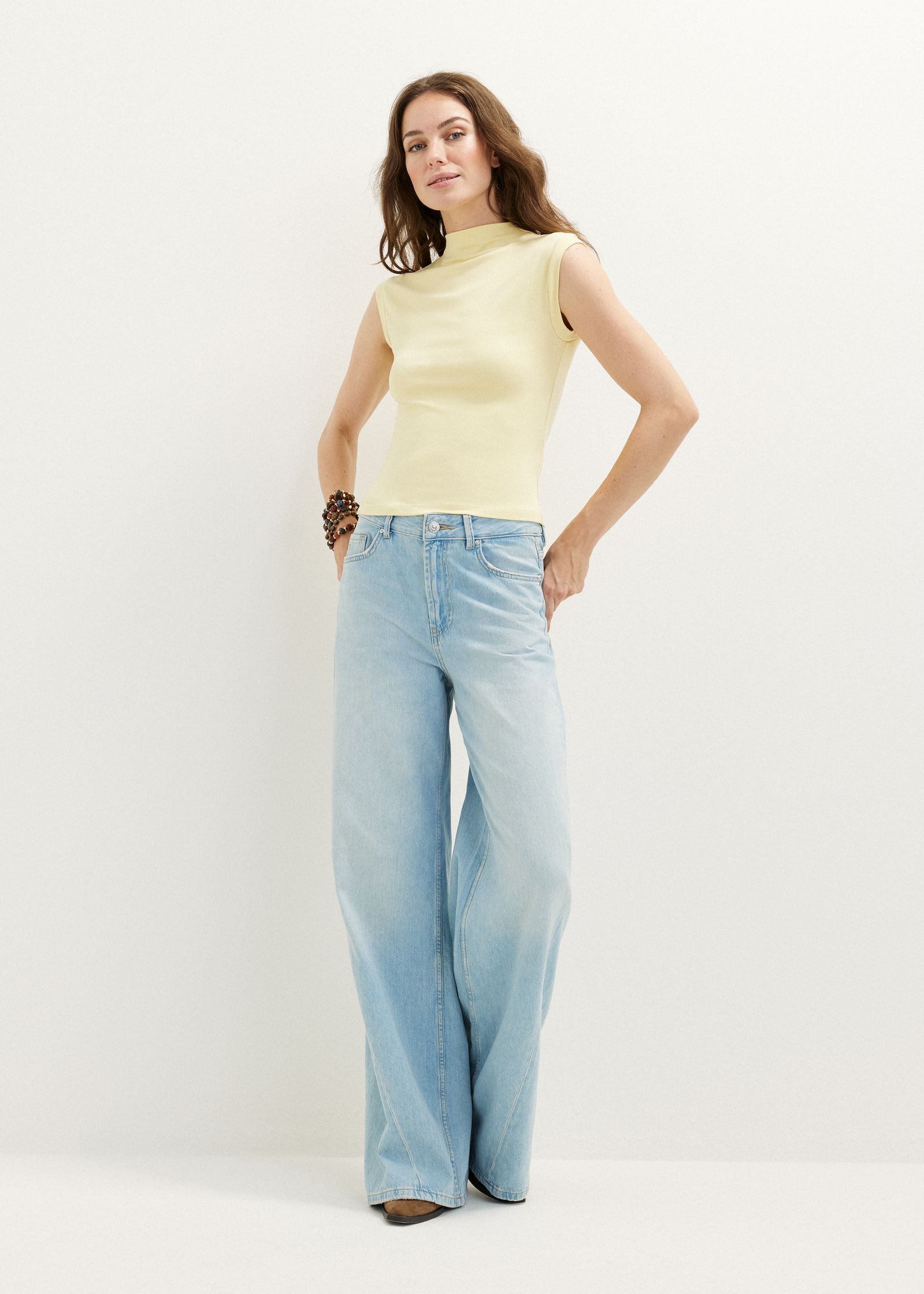 Singlet met mock neck