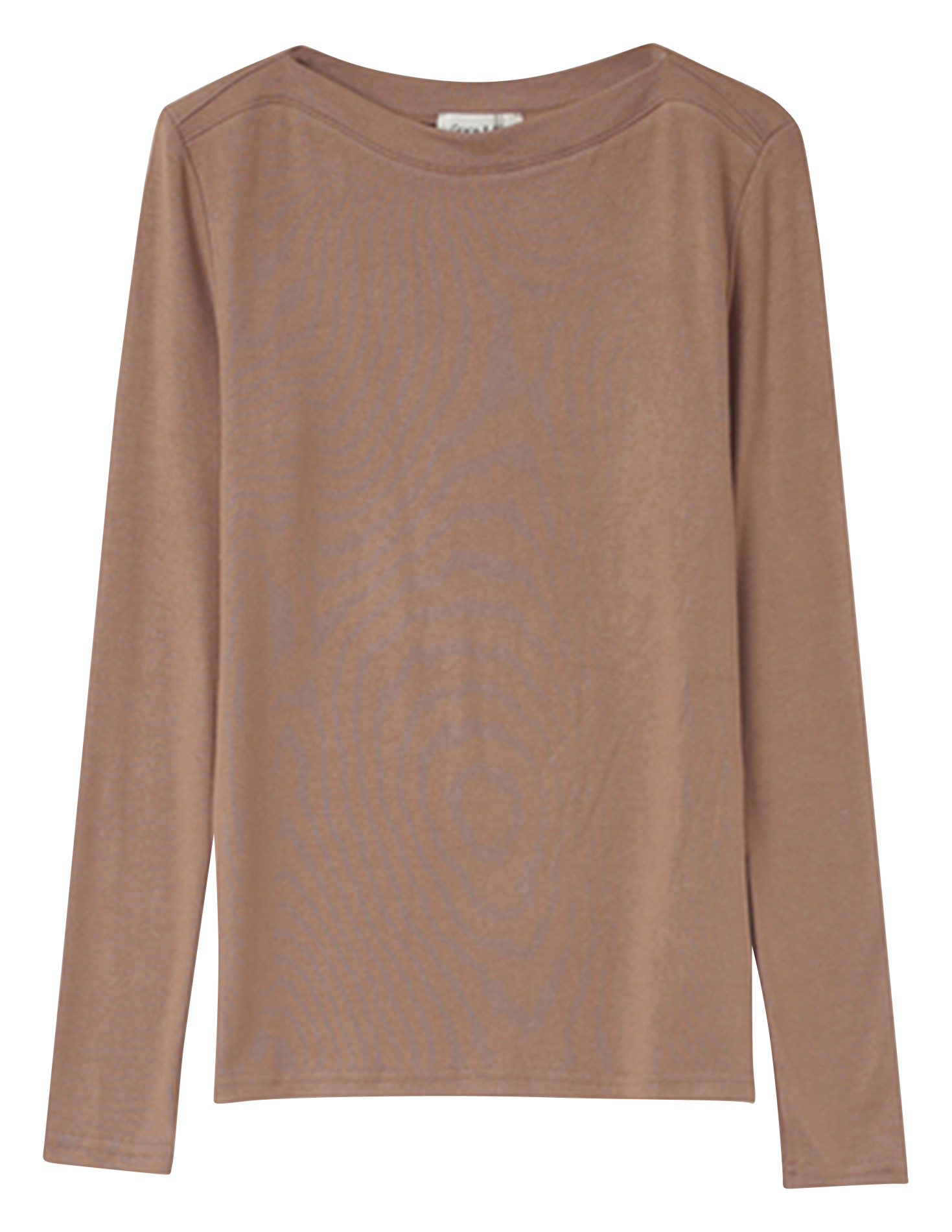 NOUS - Tee-shirt droit manches longues | Marron