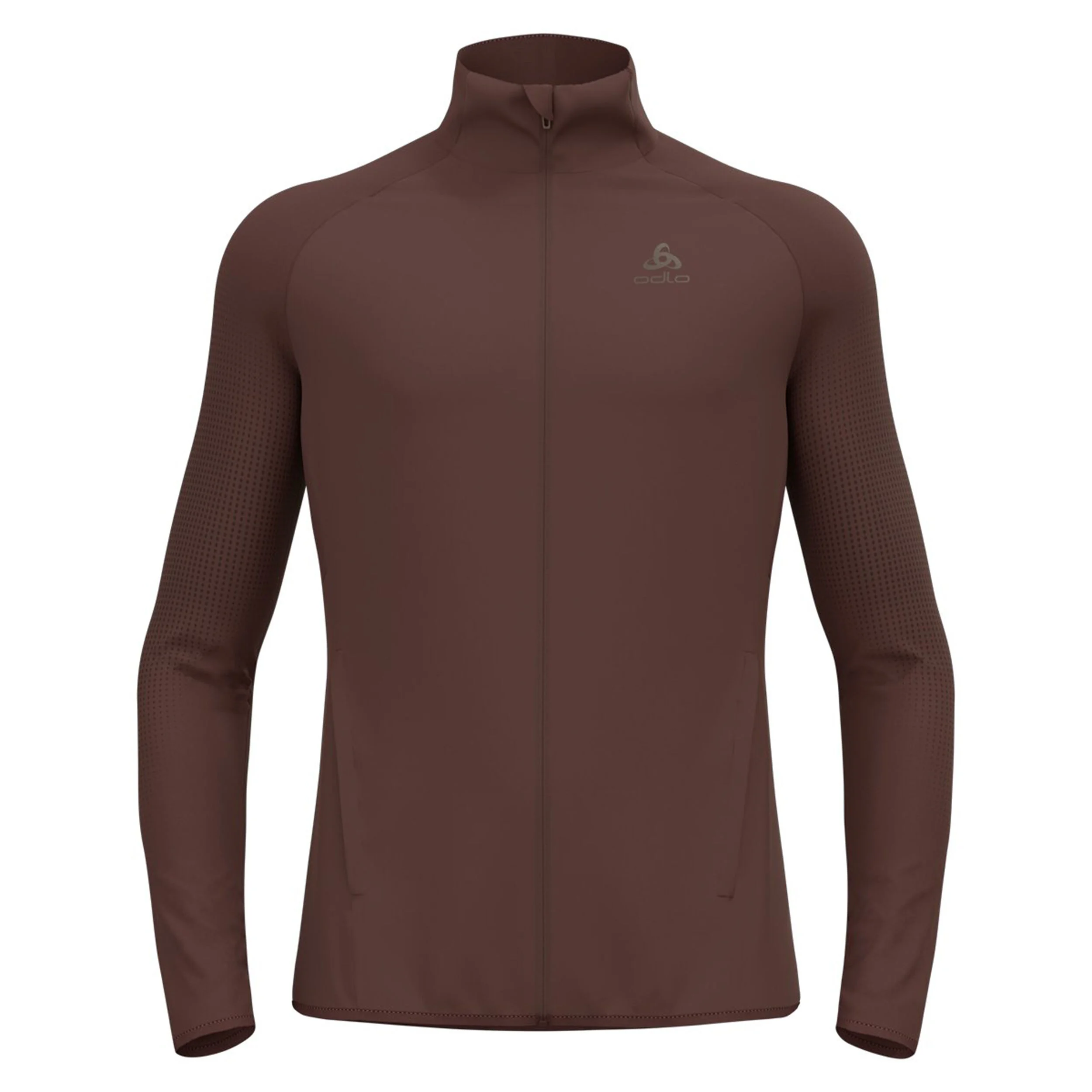 Odlo Zeroweight Warm Hybrid Veste Running Hommes - Marron