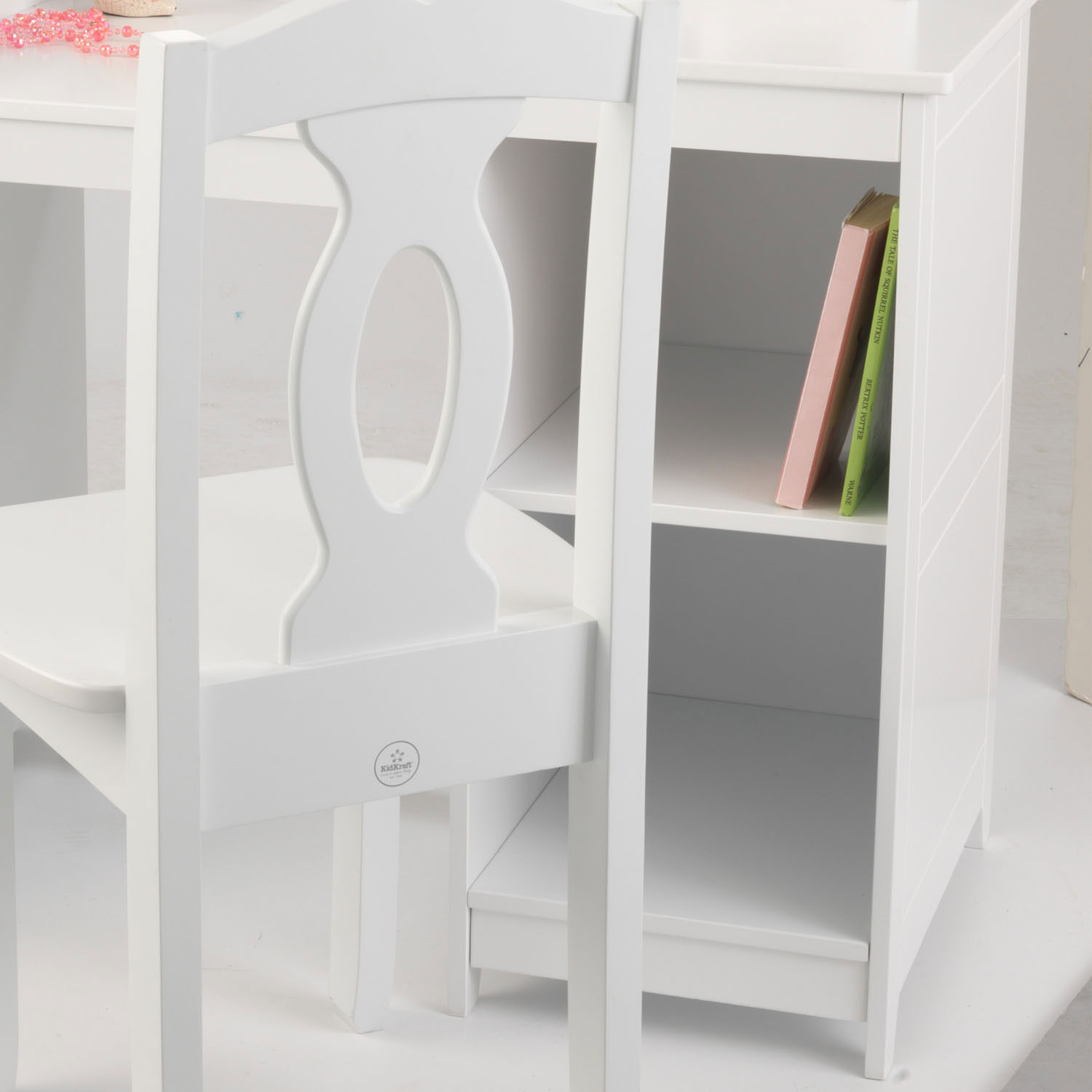 KidKraft Houten Kaptafel met Stoel Wit