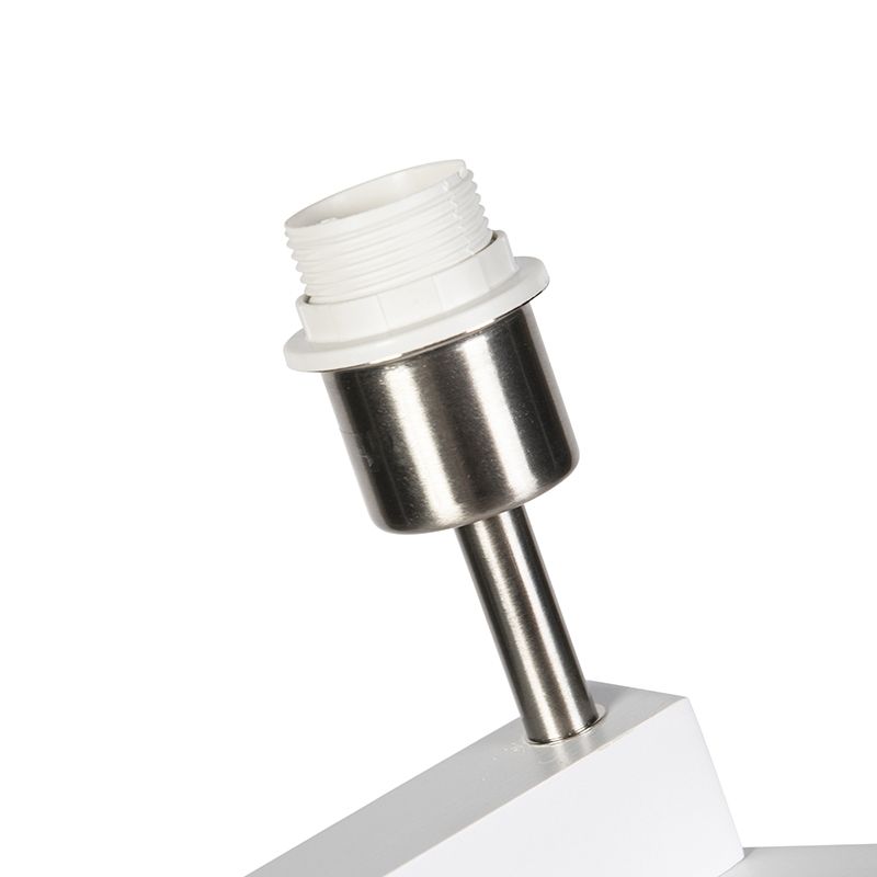 Moderne vloerlamp wit zonder kap - Puros
