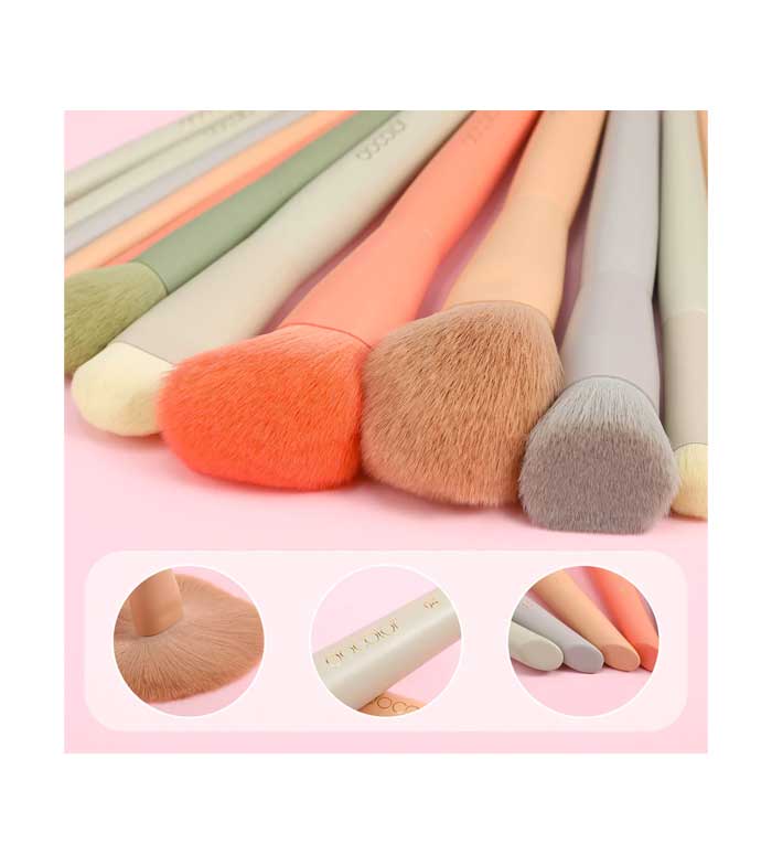 Docolor - Conjunto de pincéis e nécessaire Morandi