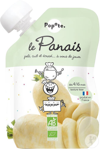 Popote Gourde Panais Dès 4/6 Mois Bio 120g