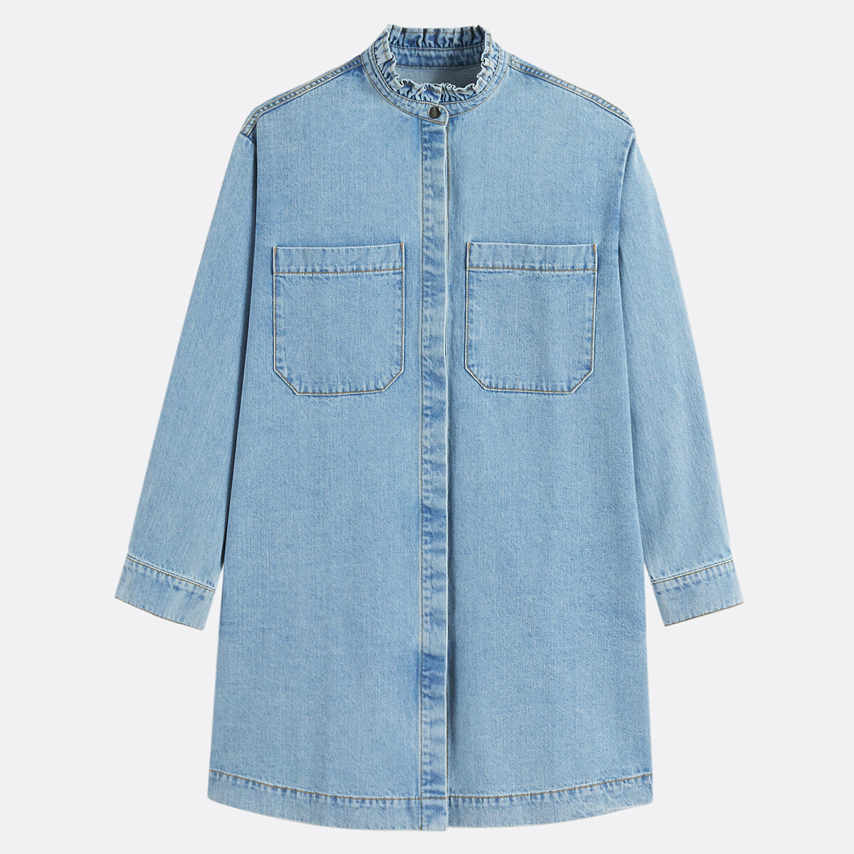 COLEÇÃO LA REDOUTE<br>Vestido curto reto, mangas compridas