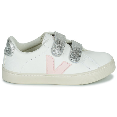 Veja - SMALL ESPLAR VELCRO - Blanc / Doré