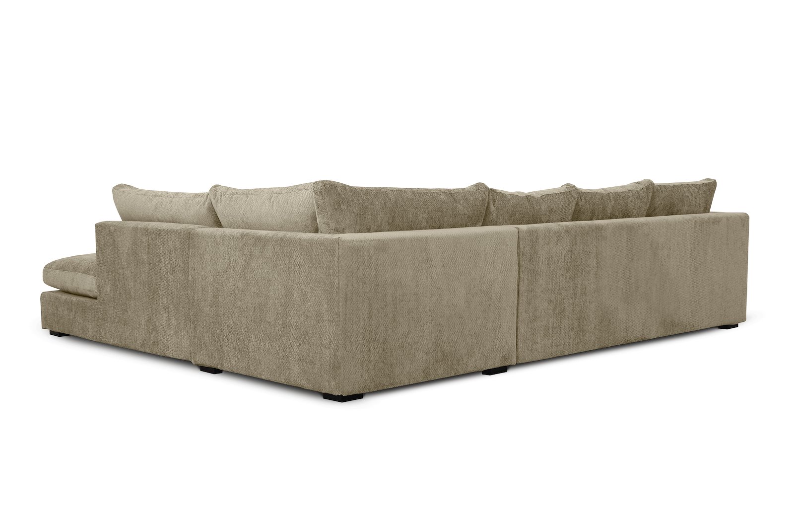 Milano hjørnesofa 2,5 seter med åpen ende høyre. Tekstil Movie 3/3 warm grey