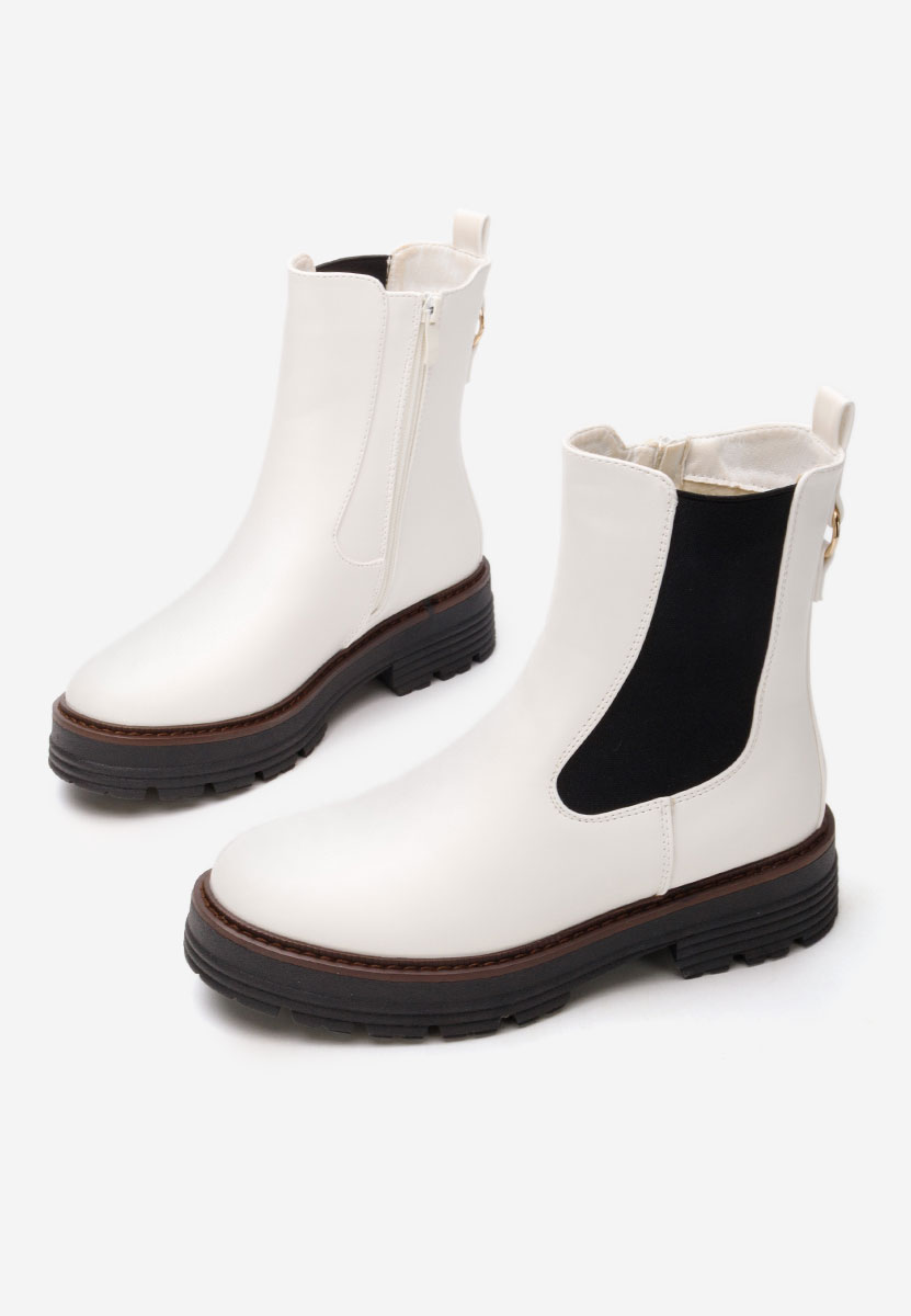 Bottines femme blanches Cloraya