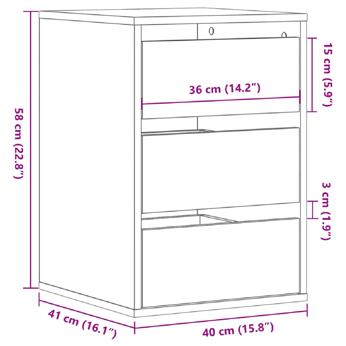 vidaXL Commode d'angle - Marron