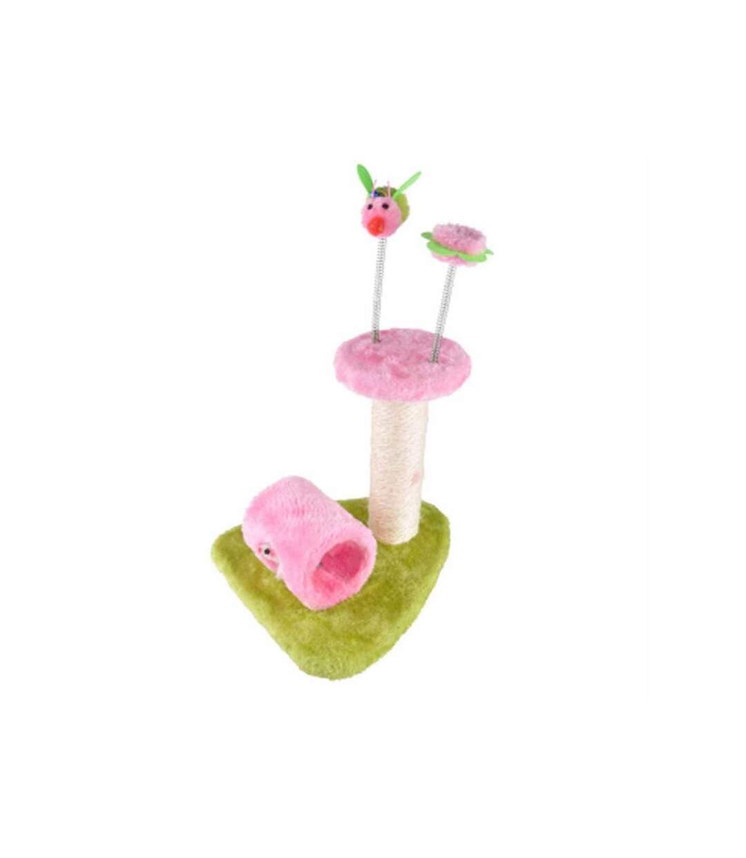 Paris Prix - Arbre à Chat Avec Jouets 1 Plateforme 43cm Rose