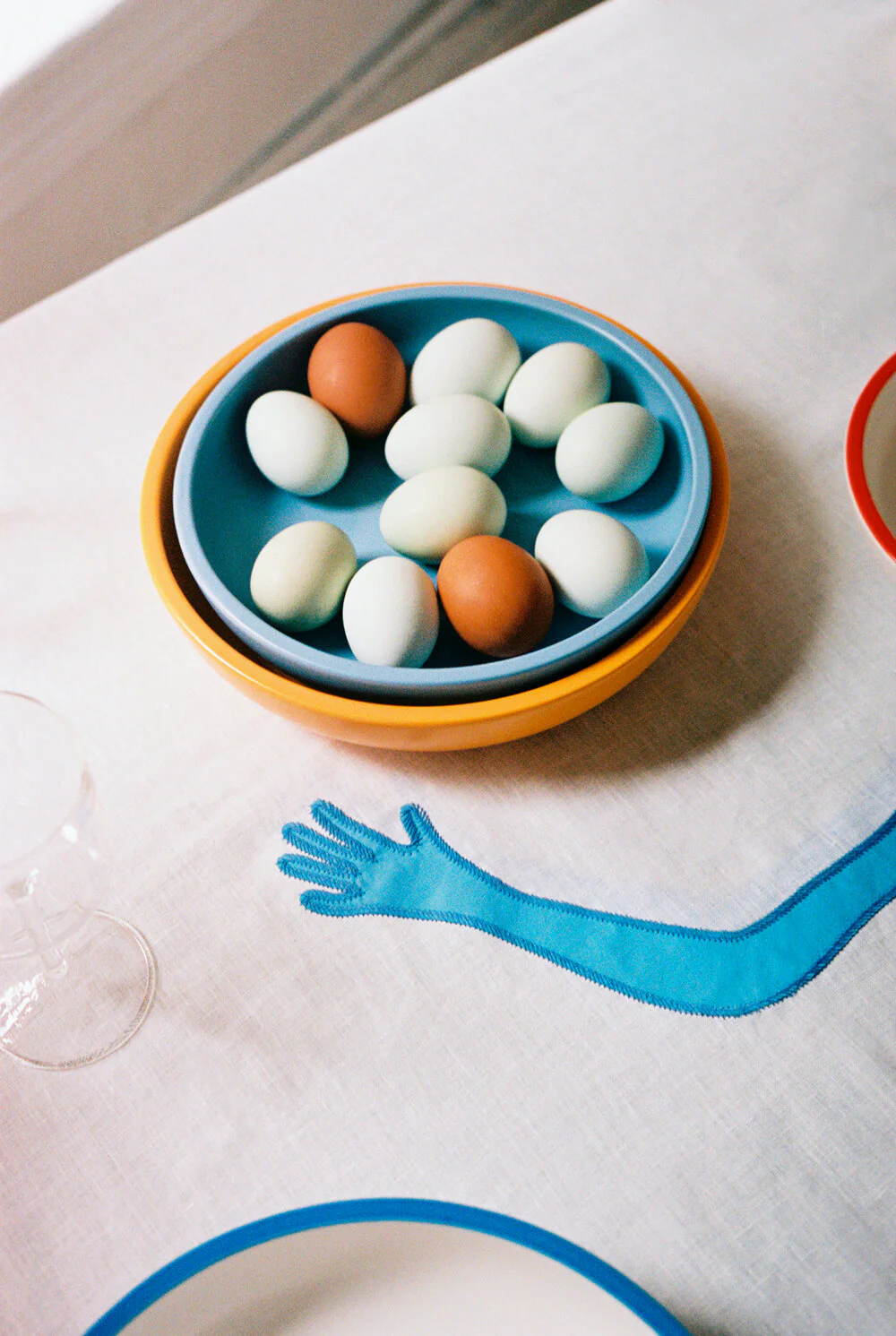 HAY  Sobremesa Serving skål M - Light Blue