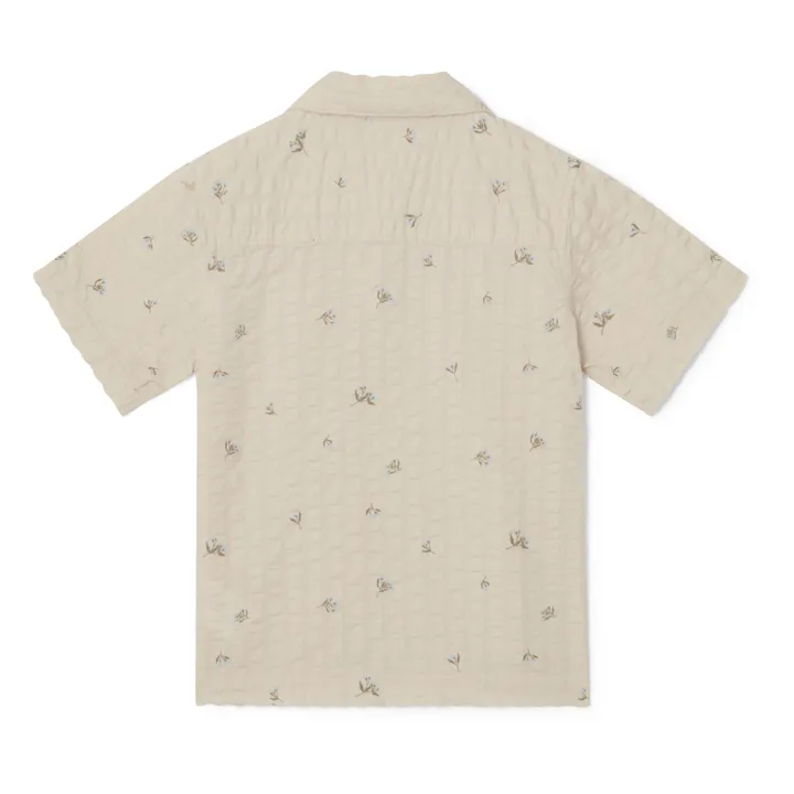 garbo&friends Chemise Fleurie Seersucker | Ecru