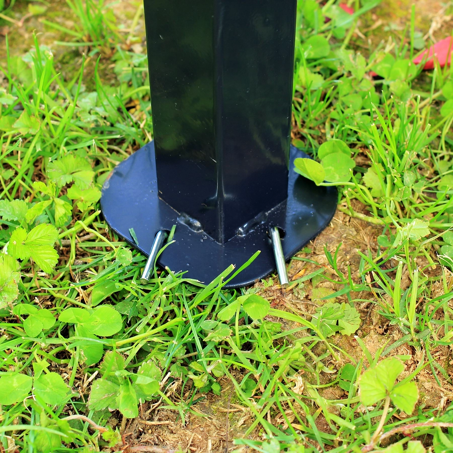 Outsunny Gartenpavillon mit Doppeldach milchweiß, schwarz
