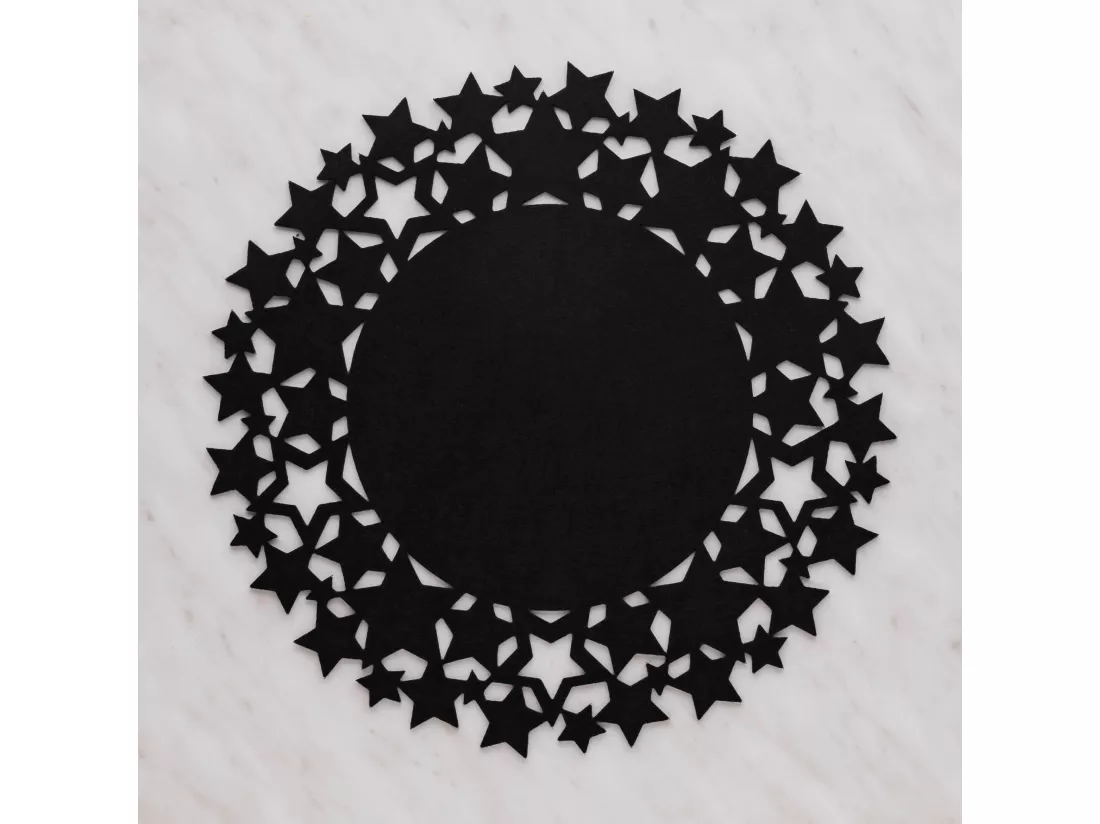Set de Table Décoratif Stille - Noir Moyen 38 cm