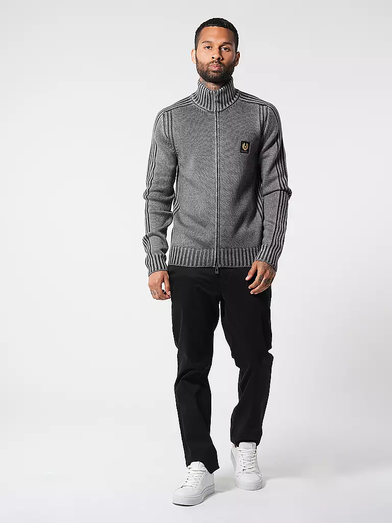 BELSTAFF Strickjacke hellgrau