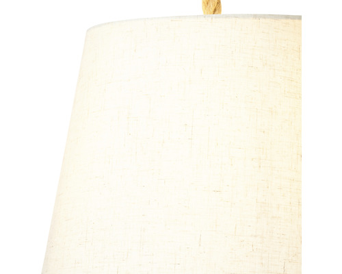 Hanglamp, 1-lichts, HxØ 130x35 cm, naturel/wit