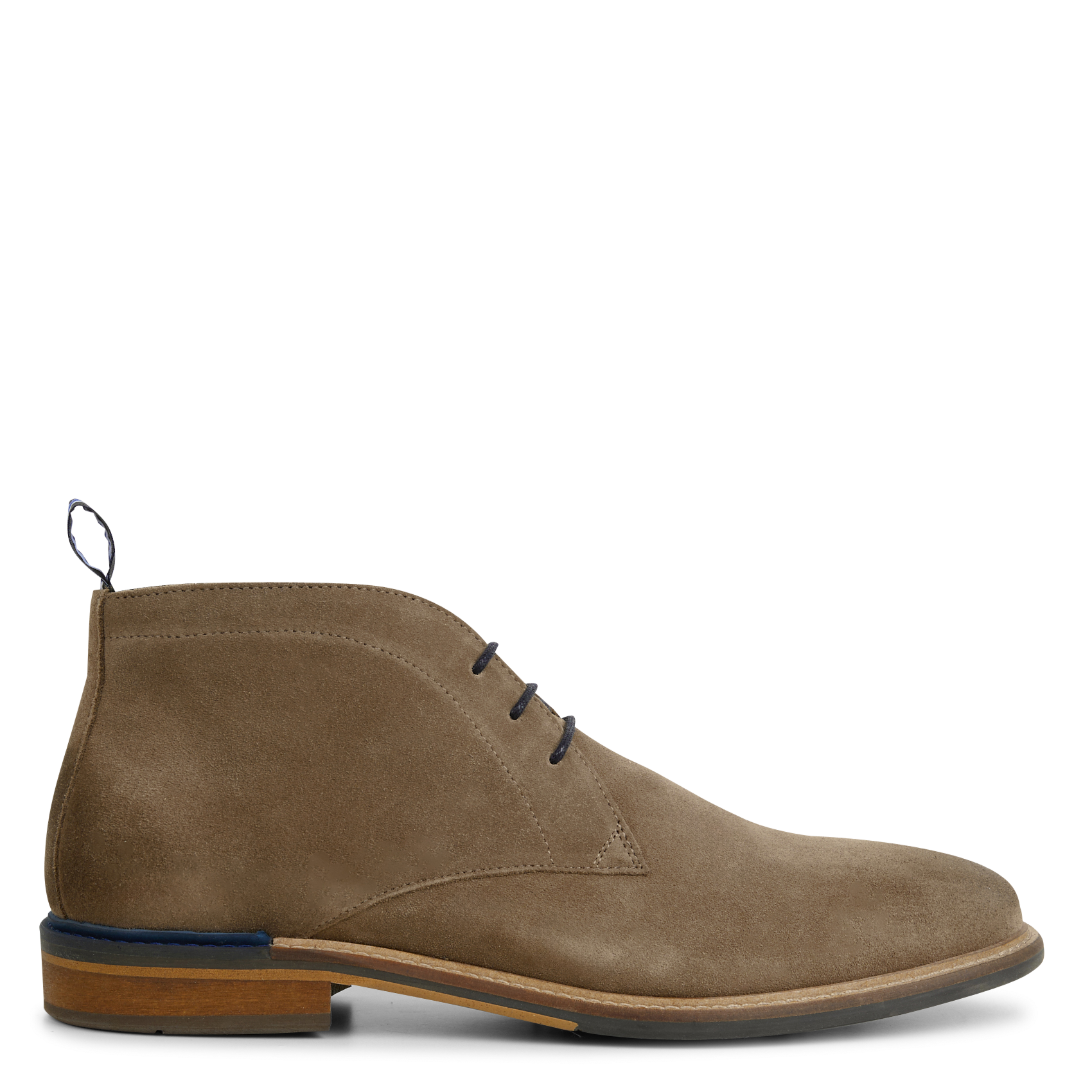 PILOT DESERT - Boots Chelsea en cuir velours | Marron