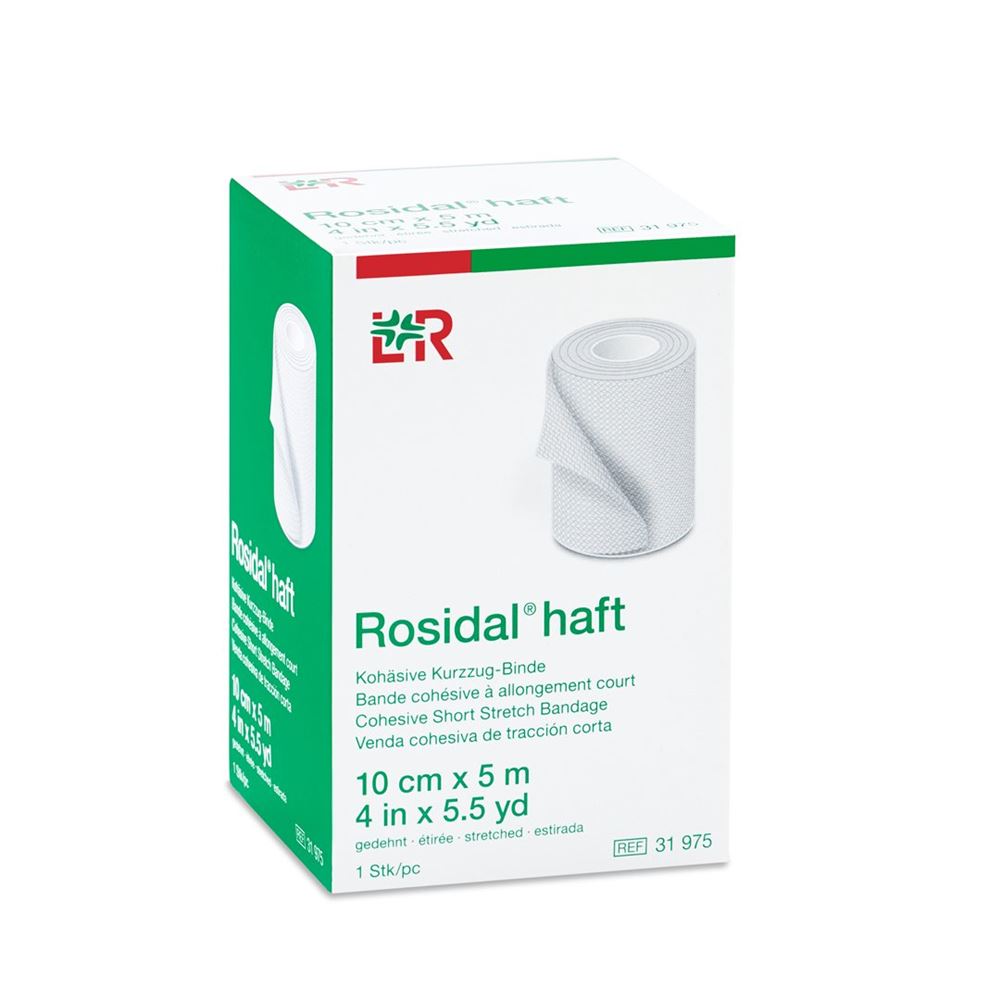 ROSIDAL haft kohäsive Kurzzugbinde<br>1 Stück, 10cmx5m, à allongement court