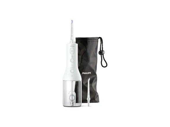 Philips Sonicare Power Flosser 3000 HX3826 - Mundskylning - trådløs - hvid