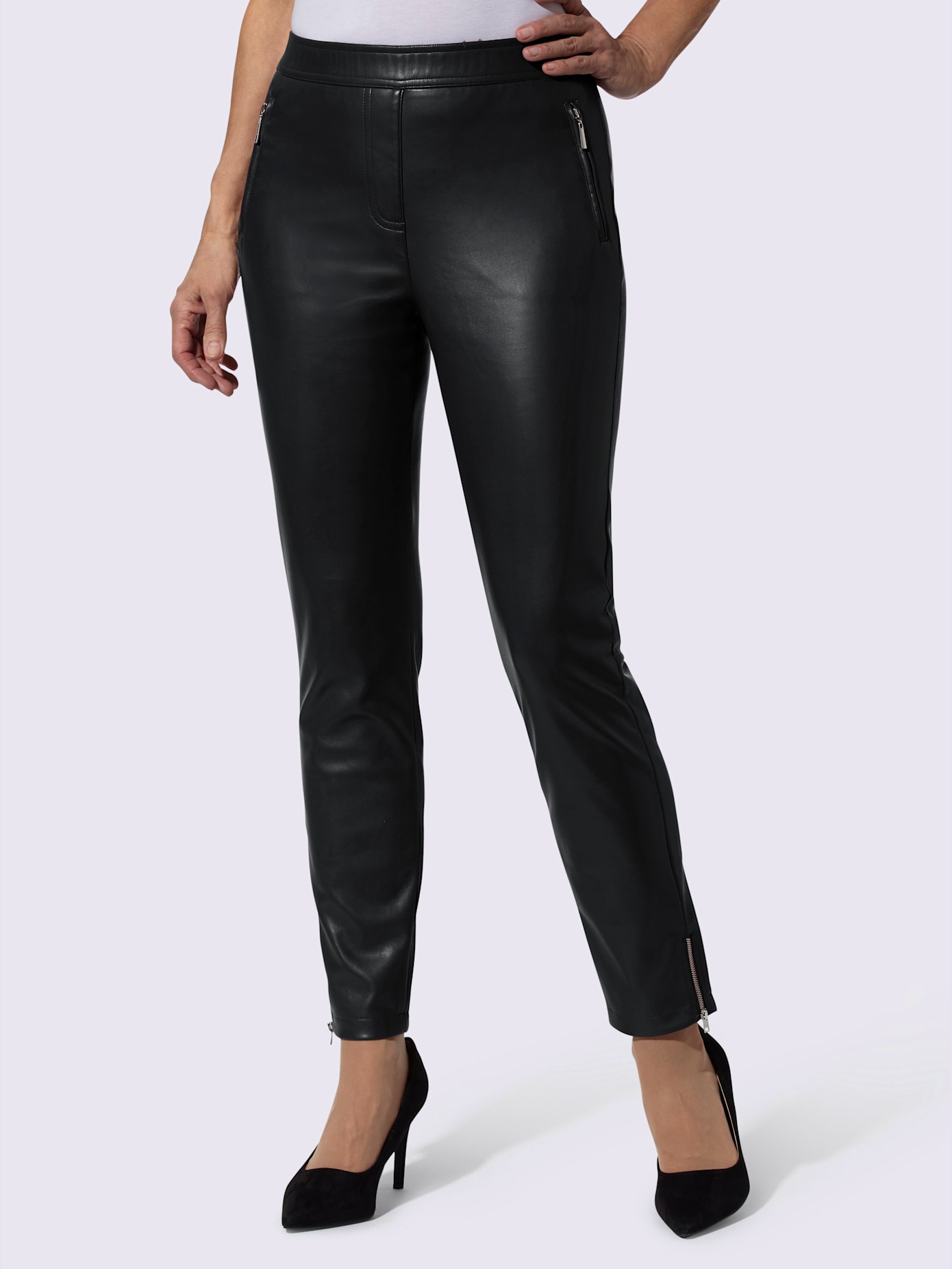 Pantalon en imitation cuir imitation cuir souple