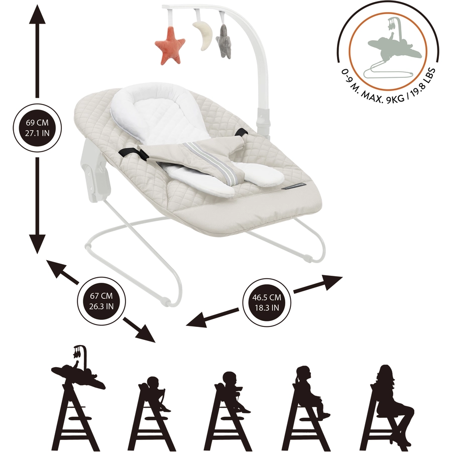 509 Crew SKY 2-in-1 Bouncer stone white